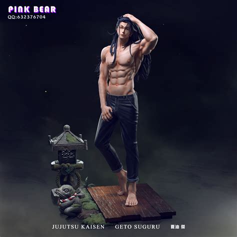 gojo naked statue|Jujutsu Kaisen Pink Bear Studio Satoru Gojo Resin Statue